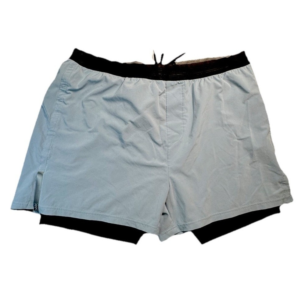 Rhone Men's XXL Lined Athletic Running Shorts Light Blue 5" Inseam Stretch - Picture 1 of 7